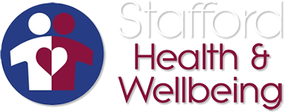 Stafford Health & Wellbeing logo and homepage link